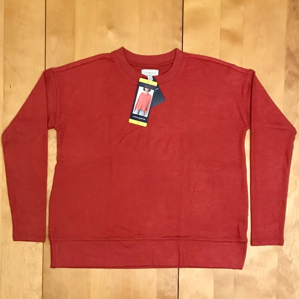 Lucky Brand Crew Neck Pullover NWT